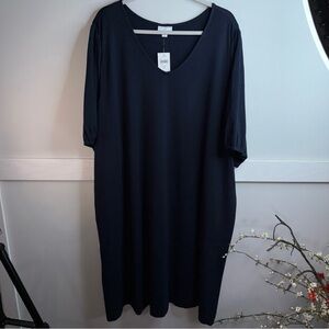 J. Jill Midnight Blue Midi Dress